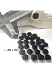 500pcs different sizes plastic buckles DIY accessories black transparent buttons fit sandal shoes back buckle of shoe charms