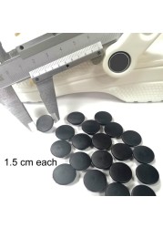 500pcs different sizes plastic buckles DIY accessories black transparent buttons fit sandal shoes back buckle of shoe charms