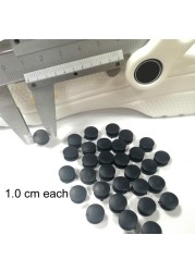 500pcs different sizes plastic buckles DIY accessories black transparent buttons fit sandal shoes back buckle of shoe charms