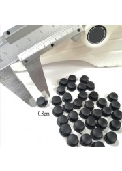 500pcs different sizes plastic buckles DIY accessories black transparent buttons fit sandal shoes back buckle of shoe charms