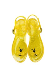 Women Fruit Sandals Transparent PVC Flat Flip Flop Sandal Ladies 2022 Summer Outdoor Fashion Non-slip Buckle Strap Beach Shoes