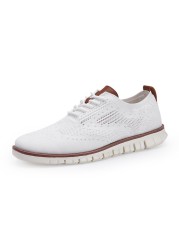 ZUNYU-Men's Summer Shoes, British Style Shoes, Lightweight, Mesh, Breathable, Flat, Fashionable