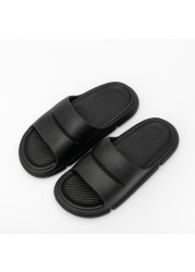 2022 home slippers men women thick platform bathroom beach eva soft sole sandal summer house non-slip flat shoes