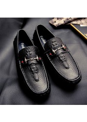 2022 Genuine Leather Men Casual Shoes Soft Loafers Moccasins High Quality Spring Autumn Leather Shoes Men Flats Driving Shoes