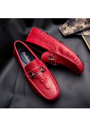 2022 Genuine Leather Men Casual Shoes Soft Loafers Moccasins High Quality Spring Autumn Leather Shoes Men Flats Driving Shoes