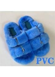 100% Genuine Mink Fur European Luxury Slippers Winter Indoor Slippers Women Slippers Women Slippers