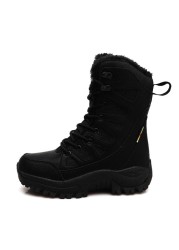 High Quality Winter Leather Women Boots Plush Warm Snow Boots Waterproof Outdoor Sneakers