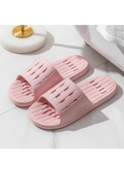 Bathroom Leakage Slippers Women Summer Indoor Bath Non-slip Quick-drying Shoes Couples Home Wear-resistant Sandals Slippers