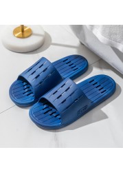 Bathroom Leakage Slippers Women Summer Indoor Bath Non-slip Quick-drying Shoes Couples Home Wear-resistant Sandals Slippers