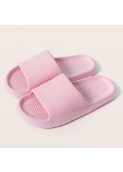 Summer Slippers Mute EVA Platform Sandals Women Slippers Soft Bottom Indoor Men Summer Deodorant Non-slip Household Flip Flops