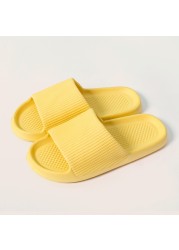 Summer Slippers Mute EVA Platform Sandals Women Slippers Soft Bottom Indoor Men Summer Deodorant Non-slip Household Flip Flops