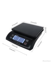 50LB Digital Postal Scale 6 Units Shipping Scale 66lb / 0.1oz Postal Weight Scale with Hold and Postal Tare Function