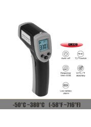 Infrared Thermometer C/F Non-Contact Thermometer GM320 Industrial Digital IR Thermometer -50~380/-50~600℃°C