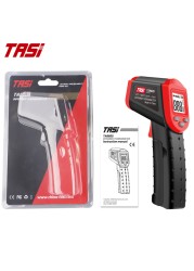 TASI TA601A/B/C Digital Thermometer Infrared Laser Positioning Thermometer VA Color LCD Light Alarm Non Contact Termometro