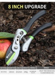 AIRAJ pruner, garden edge pruning shears, bypassed pruning shears, garden shears, plant shears, garden cutter