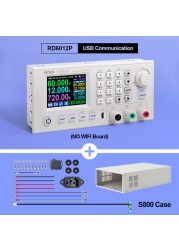 RD RD6012P RD6012PW USB واي فاي 5 أرقام تيار مستمر إلى تيار مستمر الجهد تنحى امدادات الطاقة قابل للتعديل محول فرق الجهد الفولتميتر 60 فولت 12A