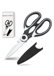 Can Clip Nut Multipurpose Panda Scissors Stainless Steel Food Chicken Bone Scissors Kitchen Household Scissors