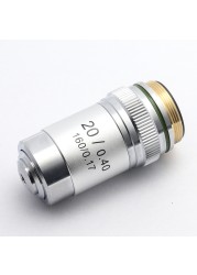 Biological Microscopes Achromatic Objective Lens 100X (oil)  4X 10X 20X 40X 60X 195mm Conjugate Distance Universal RMS thread