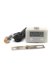 Magnetic Induction Counter Digital Electronic Punch Counter Metal Sensor 5 Digits