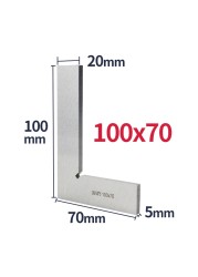 90 Degree Flat Edge Square Carpenter Square White Try Square Angle Square L-shaped Carpenter Ruler Marking Carpenter Scale