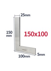 90 Degree Flat Edge Square Carpenter Square White Try Square Angle Square L-shaped Carpenter Ruler Marking Carpenter Scale