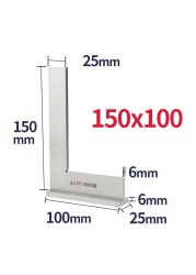 90 Degree Flat Edge Square Carpenter Square White Try Square Angle Square L-shaped Carpenter Ruler Marking Carpenter Scale