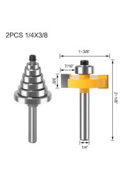 1 مجموعة ، شحن مجاني نك النجارة راوتر بت ، الانتهازي قاطعة المطحنة ، 2 حواف مستقيم بت مع محامل قابل للتعديل