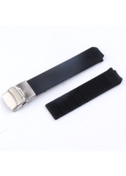 Silicone Watchband 20mm 21mm Sport For Tissot Touch T013 T047 Rubber Strap T-Sport Watchband Waterproof T013420A T047420A T33