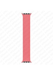 1:1 Official Braided Solo Loop For Apple Watch Band 44mm 40mm 42mm 38mm 3 4 5 SE 6 Nylon Bracelet iWatch Series 7 45mm 41mm Strap