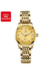 OLEVS Fashion Luxury Brand Automatic Mechanical Watch Lovers Watches Stainless Steel Waterproof Pair Ladies Watches relogio masculino