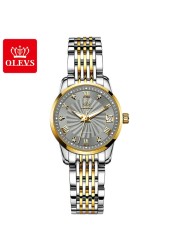 OLEVS Fashion Luxury Brand Automatic Mechanical Watch Lovers Watches Stainless Steel Waterproof Pair Ladies Watches relogio masculino