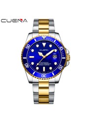 CUENA 2022 New Gold Watch Men Watches Men Creative Stainless Male Wrist Watches Waterproof Clock Relogio Hombre