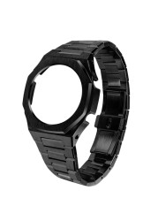 GA2100 New Model Home Oak All Metal Bezel Strap Simple Style in One Watch Bands for G-SHOCK GA2100/2110 Accessories