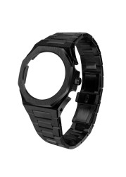 GA2100 New Model Home Oak All Metal Bezel Strap Simple Style in One Watch Bands for G-SHOCK GA2100/2110 Accessories