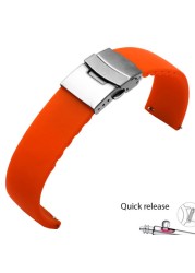 Waterproof silicone watchabnd 20mm 22mm black white red bracelet for Amazfit 2S GTS outdoor silicone strap quick release
