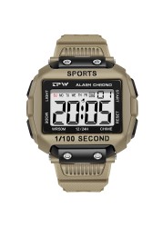 Super scratch resistant easy to read 50m outdoor sports waterproof digital watch