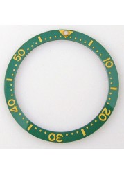 33.7mm*27.5mm*0.8mm Flat Ceramic Black Blue Green Clock Bezel Insert Fit MOD Skx013 Model High Quality Parts