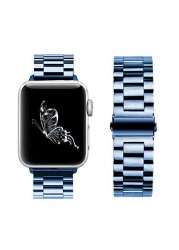 Metal Strap for Apple Watch 7 6 5 4 SE Band 40mm 44mm Metal Replacement Strap for iwatch 3 42mm 38mm Metal Stainless Steel Strap