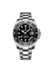 Pagani luxury design gmt men's watch mechanical watch stainless steel top brand sapphire glass automatic men watch Reloj Hombre