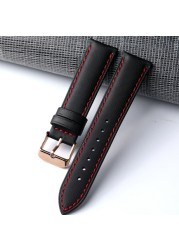 Fully handmade nylon fiber watchband 20 22mm black retro soft bracelet, men's leather strap