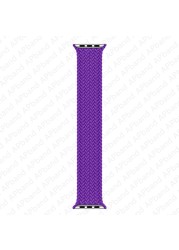 Strap for Apple Watch Band 45mm 41mm 44mm 40mm 42mm 38mm 1:1 Formal Nylon Braided Solo Loop Bracelet iWatch Series 3 4 5 SE 6 7