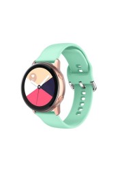 20mm 22mm Silicone Strap Band For Samsung Galaxy Watch 3 Active 2 Huawei GT 2E GT2 GT2E Amazfit 46mm Sport Bracelet Accessories