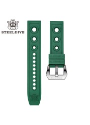 Steel454 Automatic Mechanical Watch Strap Replacement Watch Bands Automatic Watch Bracelets Diving Watches Waffle Strap 20/22mm