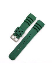 Steel454 Automatic Mechanical Watch Strap Replacement Watch Bands Automatic Watch Bracelets Diving Watches Waffle Strap 20/22mm