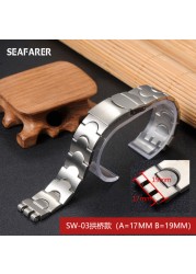 Watch Accessories Watch Strap For Swatch Watch Stainless Steel Bracelet Solid Convex And Prong Steel Belt 17mm 17.5mm 20mm 22mm