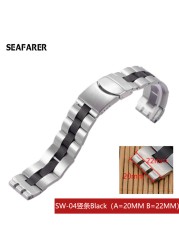 Watch Accessories Watch Strap For Swatch Watch Stainless Steel Bracelet Solid Convex And Prong Steel Belt 17mm 17.5mm 20mm 22mm