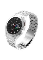 Metal Strap For Samsung Galaxy Watch 4 Classic 46mm 42mm No Gaps Curved End Bracelet Stainless Steel Band For Watch 4 44mm 40mm