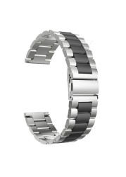 Stainless Steel Straps For Garmin Forerunner 55 245 645M Smart Watch Band Metal Bracelet Straps For Approach S40 S12 S42 Correa