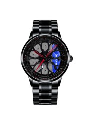 New AMG Car Wheel Wrist Watches for Men Top Luxury Band Sport Car Wheel Hub Men Watch Waterproof Automatic Watch Relogio Masculino