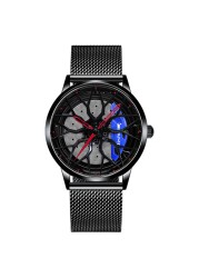 New AMG Car Wheel Wrist Watches for Men Top Luxury Band Sport Car Wheel Hub Men Watch Waterproof Automatic Watch Relogio Masculino